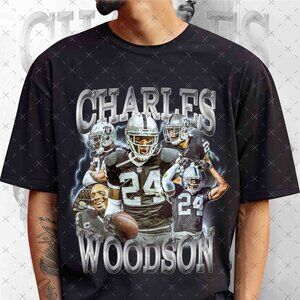 Vintage 90s Charles Woodson Bootleg Rap Tee, Retro Charles Football Shirt